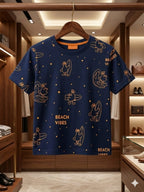 Beach Vibes Navy T-Shirt Boys ( R-273 )