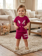 Pretty Dark Pink Nicker Suit New Born
