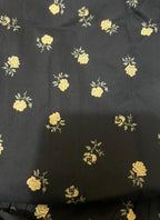 Yellow Flower Half Sleeve Black Skate Fish Girls
