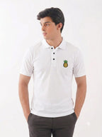 Pineapple Logo White Collar Polo-Mens