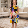 Zig Zag Frock & Short Girls (R-194)