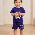 Cute Kitty Royal Blue Nicker Suit New Born