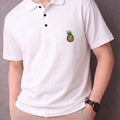 Pineapple Logo White Collar Polo-Mens