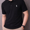 Ferrari Logo Black Collar Polo-Mens