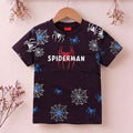 Spiderman Print Dark Purple T-Shirt Boys (R-110)
