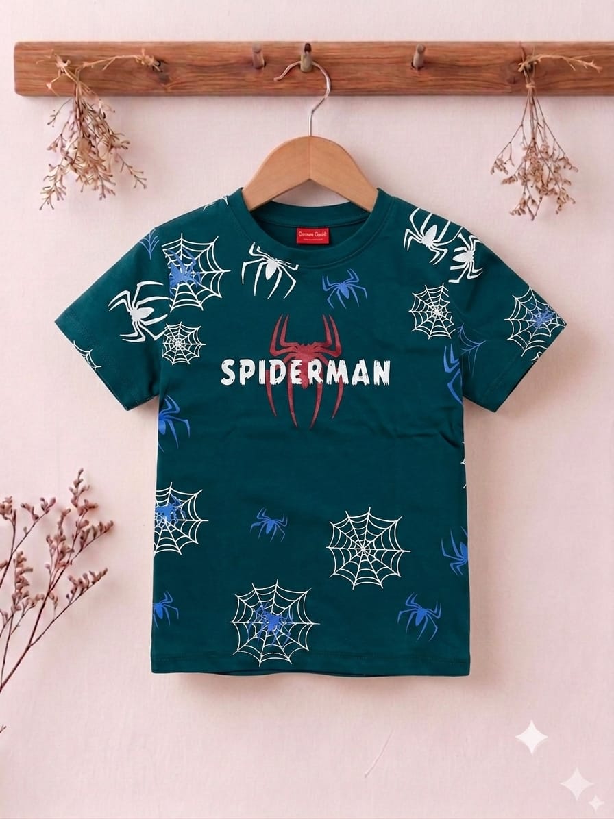 Spiderman Print Zinc T-Shirt Boys (R-451)