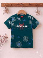 Spiderman Print Zinc T-Shirt Boys (R-451)