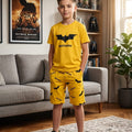 Batman Print Yellow Nicker Suit Boys (R-147)