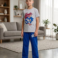 Sonic Print Pista Trouser Shirt Boys (R-305)