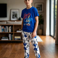 Sonic Print Royal Blue Trouser Shirt Boys (R-95)