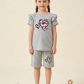 Be Mine Oatmeal Nicker Suit Girls ( R-539 )