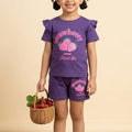 Strawberry Purple Nicker Suit Girls ( R-539 )