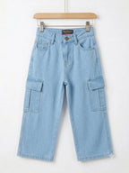 6 Pocket Sky Blue Baggy Jeans Boys & Girls