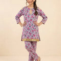 Pink Rose Pink 2 Pcs Suit Girls ( R-41 )