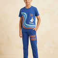 High Tides Royal Blue Trouser Shirt Boys ( R-409 )