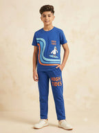 High Tides Royal Blue Trouser Shirt Boys