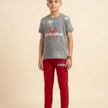 Spiderman Print Oatmeal Contrast Trouser Shirt Boys ( R-409 )
