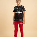 Spiderman Print Chocolate Trouser Shirt Boys ( R-421 )