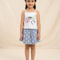 Love Yourself White Skirt Suit Girls ( R-13 )