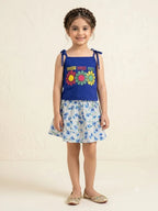 So Sweety So Fine Royal Blue Skirt Suit Girls ( R-22 )