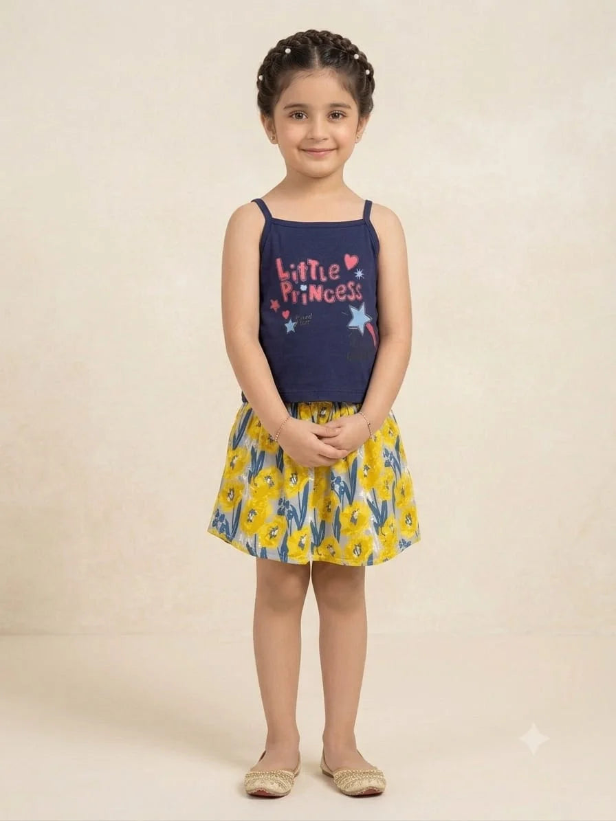 Little Princess Navy Skirt Suit Girls ( R-20 )