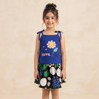 Cute Born Royal Blue Skirt Suit Girls ( R-217 )