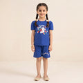 Rabbit Royal Blue Nicker Suit Girls ( R-209 )