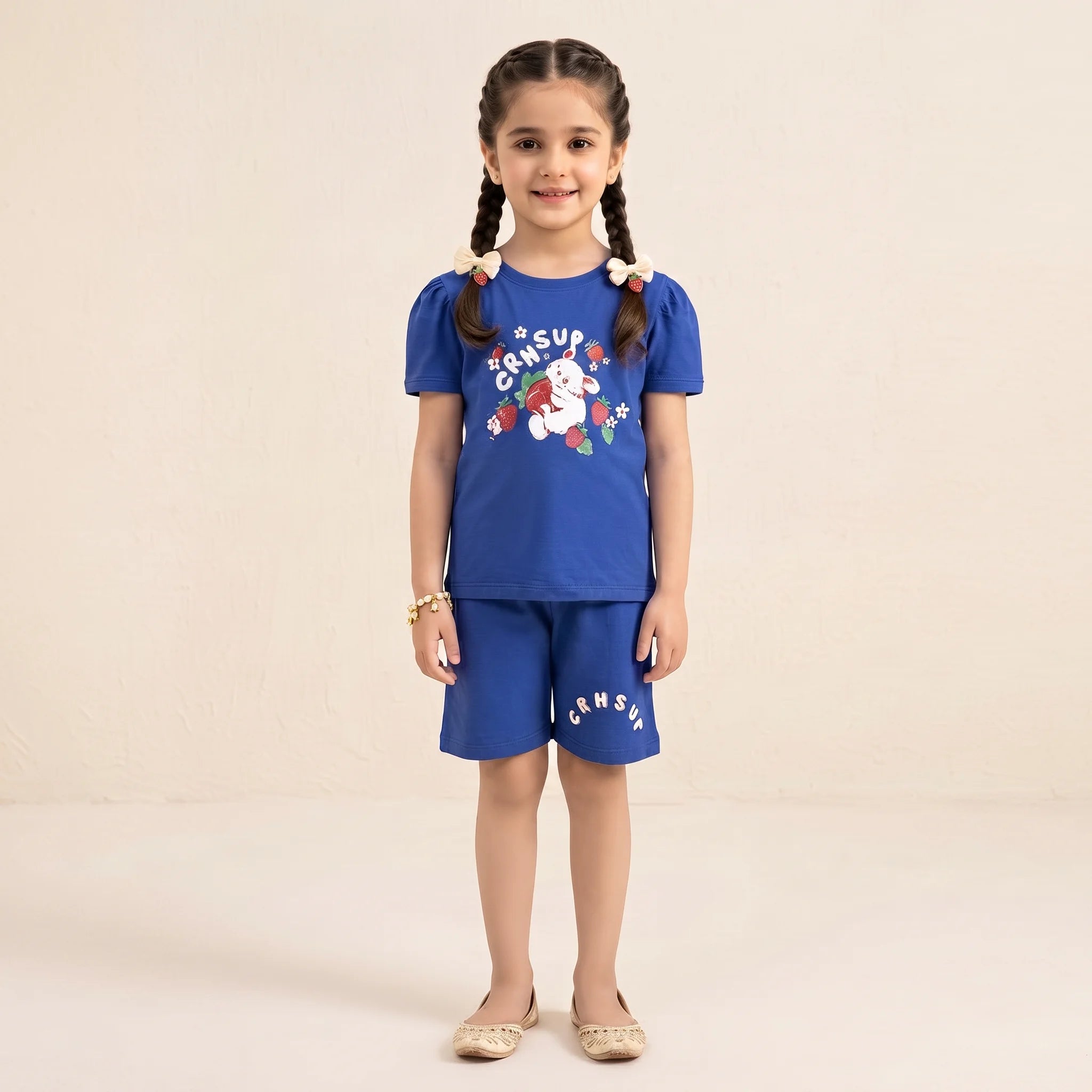 Rabbit Royal Blue Nicker Suit Girls ( R-209 )