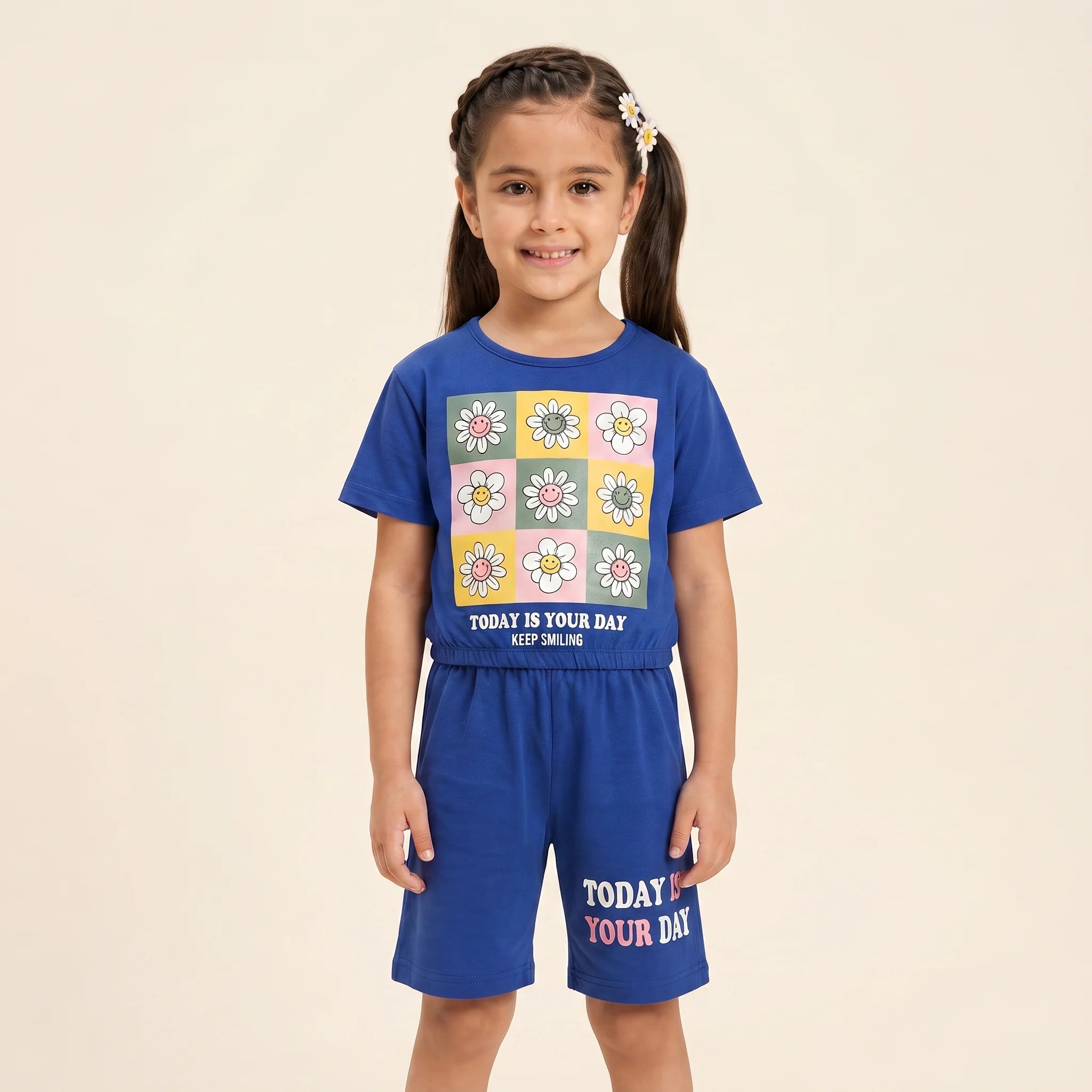 Today Is Your Day Royal Blue Nicker Suit Girls ( R-182 )