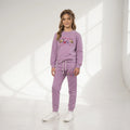Love Be Embroidery Light Purple Track-Suit Girls ( R-272 N )