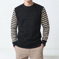 Arms Stripes Black Sweatshirt Men's ( R-268-278 N )