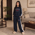 Sun Francisco Full Sleeve Navy Baggy Trouser Shirt Girls ( R-19 N )