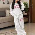 Yes Girl Print Off White Tie-Dye Baggy Track-Suit For Girls ( R-57 N )