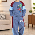Super Hero Graphic Slate Blue Co-ord Tracksuit Set