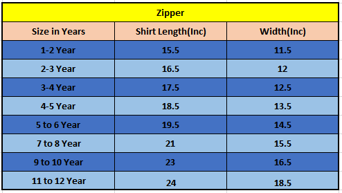Sky Blue & Red Zipper Girls (S)