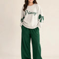 Princess Print White & Green Track-Suit For Girls ( R-424 N )