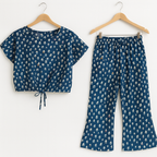 Huts All Over Print Half Sleeve Navy Skate Fish Girls