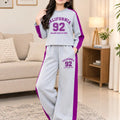 California Full Sleeve Oatmeal Baggy Trouser Shirt For Girls