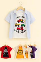 2 Random Double Casual Shirt Boys