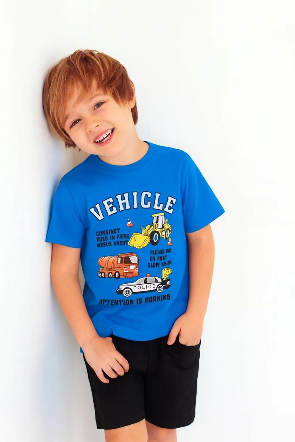 Vehicle Royal Blue Nicker Suit Boys ( R-7 N )