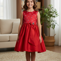 Fancy Red Frock Girls (R-466)