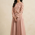 Fancy Peach Lehenga 2 Pcs Suit – Girls