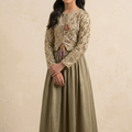 Fancy Brown Lehenga Suit – Girls