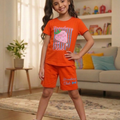 Strawberry Club Orange Nicker Suit Girls ( R-318 )