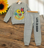 Life is Good Gray Track-suit Girls (1)