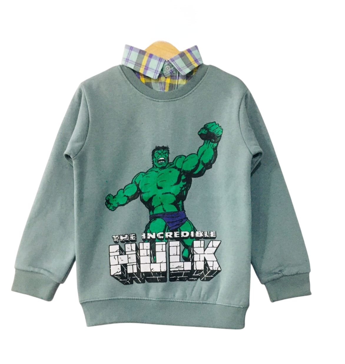 Hulk C-Green Double Shirt Boys ( R-203 )