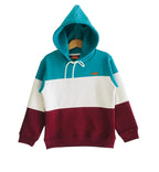 Three Penal C-Green & Mahrooon Hoodies Boys (S)