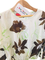 Chocolate Flower Fulll Sleeveless White Skate Fish Girls ( R-7 )