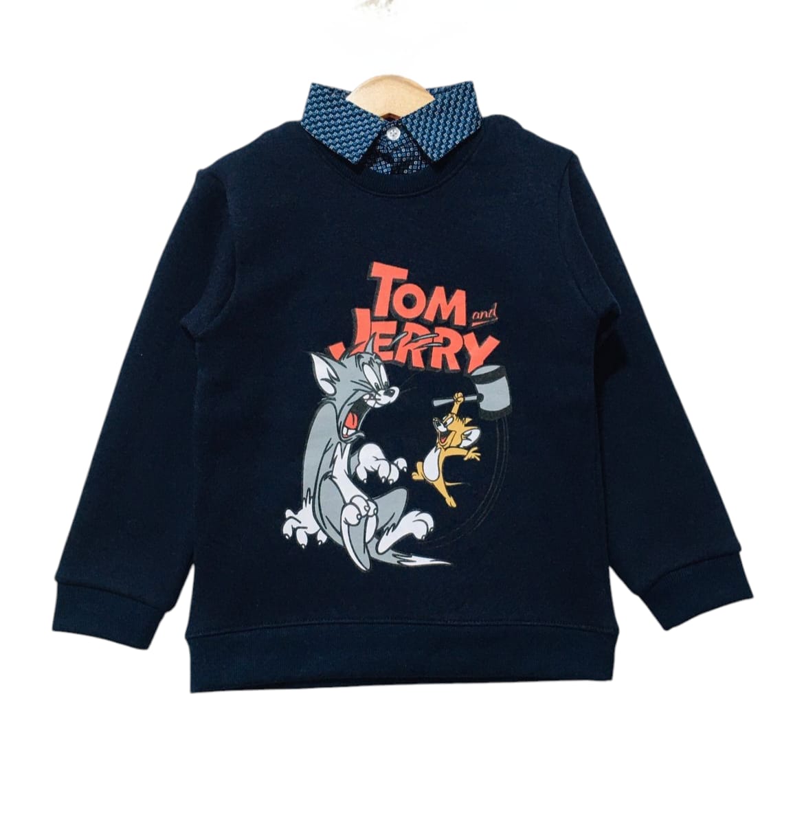 Tom & Jerry Navy Double Shirt Boys ( R-369 )