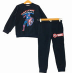Captain America Black Track-Suit Boys